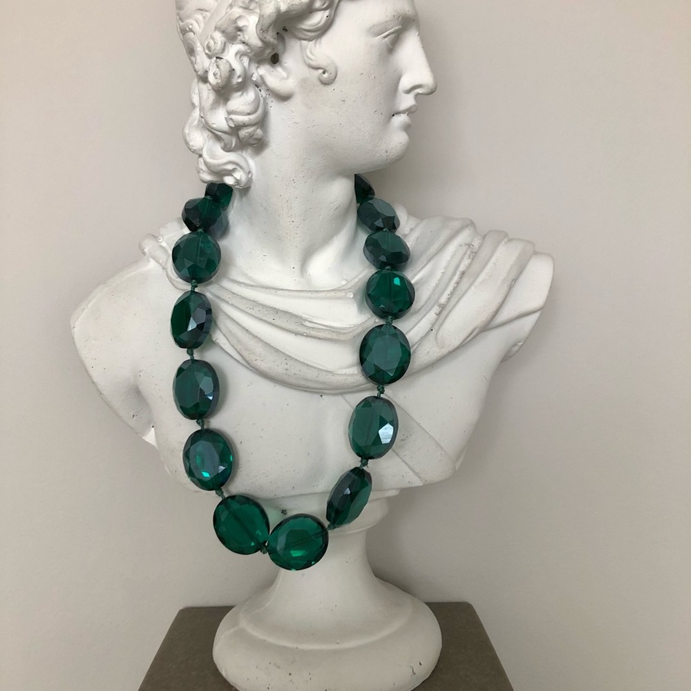 Green Gem Statement Necklace